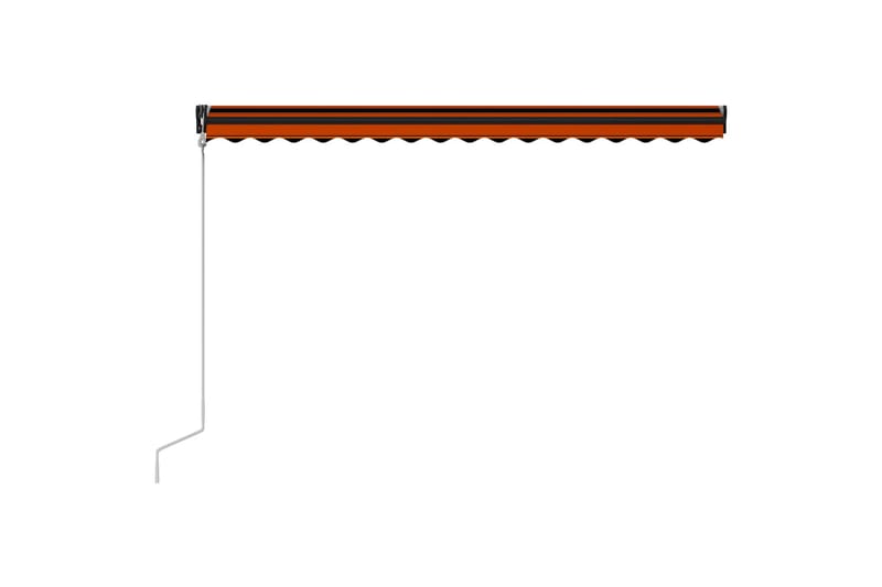 Automatisk uttrekkbar markise 400x300 cm oransje & brun - Hagemøbler - Solbeskyttelse - Markiser - Vindusmarkise