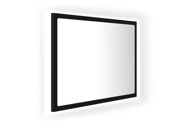 LED Baderomsspeil 60x8,5x37 cm sponplate svart - Svart - Hagemøbler - Solbeskyttelse - Markiser - Balkongmarkise