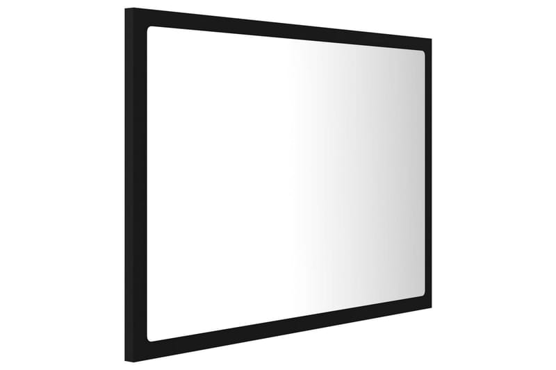 LED Baderomsspeil 60x8,5x37 cm sponplate svart - Svart - Hagemøbler - Solbeskyttelse - Markiser - Balkongmarkise