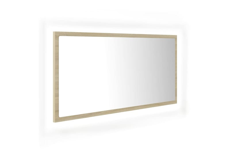 LED Baderomsspeil 90x8,5x37 cm sponplate sonoma eik - Brun - Hagemøbler - Solbeskyttelse - Markiser - Balkongmarkise