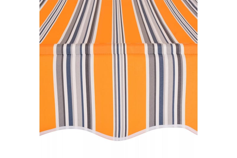 Manuell uttrekkbar markise 150 cm gule og blå striper - Vindusmarkise - Markiser - Solbeskyttelse vindu