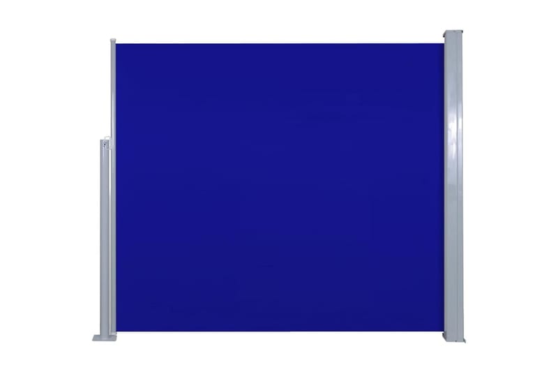 Uttrekkbar sidemarkise 120 x 300 cm blå - Balkongmarkise - Markiser - Sidemarkise - Balkongbeskyttelse