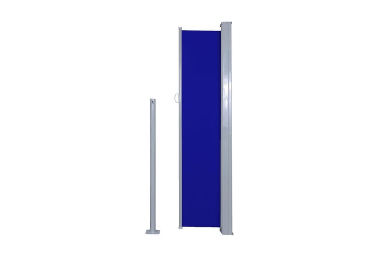 Uttrekkbar sidemarkise 140 x 300 cm blå - Balkongmarkise - Markiser - Sidemarkise - Balkongbeskyttelse