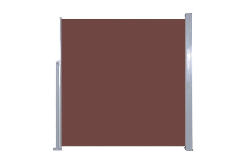 Uttrekkbar sidemarkise 140 x 300 cm brun - Balkongmarkise - Markiser - Sidemarkise - Balkongbeskyttelse