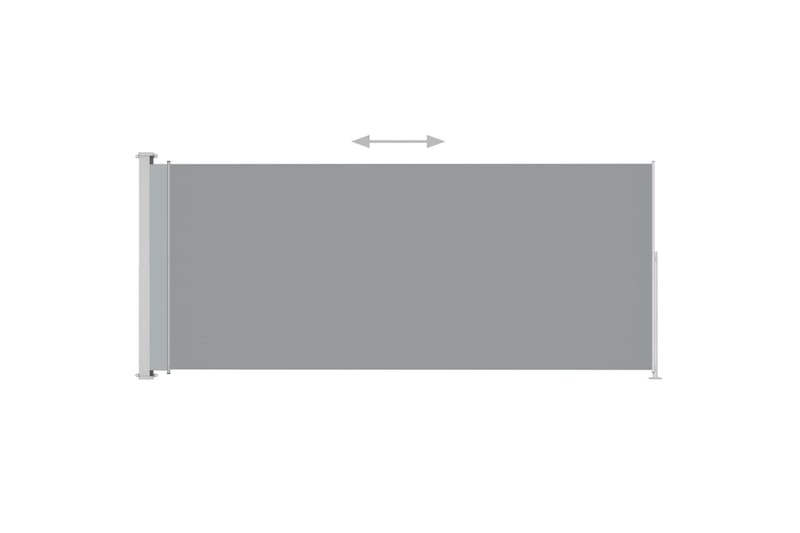 Uttrekkbar sidemarkise 180x500 cm antrasitt - Antrasittgrå - Hagemøbler - Solbeskyttelse - Markiser - Balkongmarkise