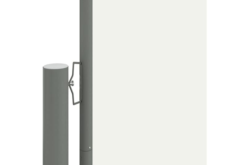 Uttrekkbar sidemarkise 220x1000 cm kremhvit - Krem - Balkongmarkise - Markiser - Sidemarkise - Balkongbeskyttelse