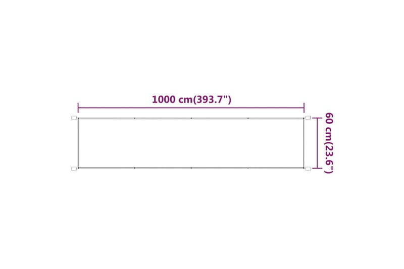 Vertikal markise beige 60x1000 cm oxford stoff - Beige - Hagemøbler - Solbeskyttelse - Markiser - Vindusmarkise