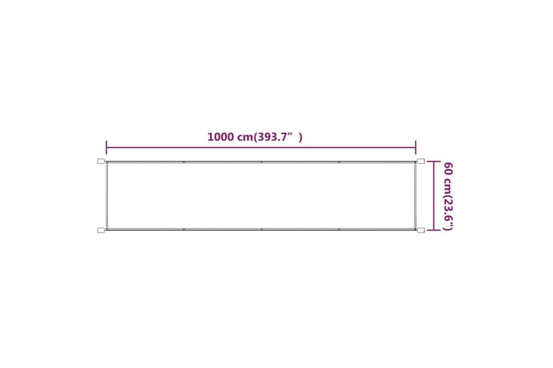 Vertikal markise blå 60x1000 cm oxford stoff - Blå - Hagemøbler - Solbeskyttelse - Markiser - Vindusmarkise