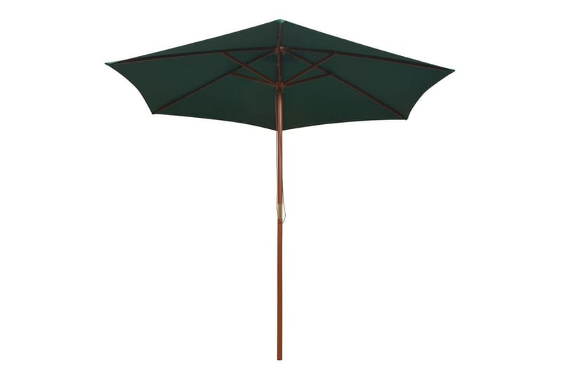 Parasoll 270x270 cm trestang grønn - Grønn - Hagemøbler - Solbeskyttelse - Parasoller