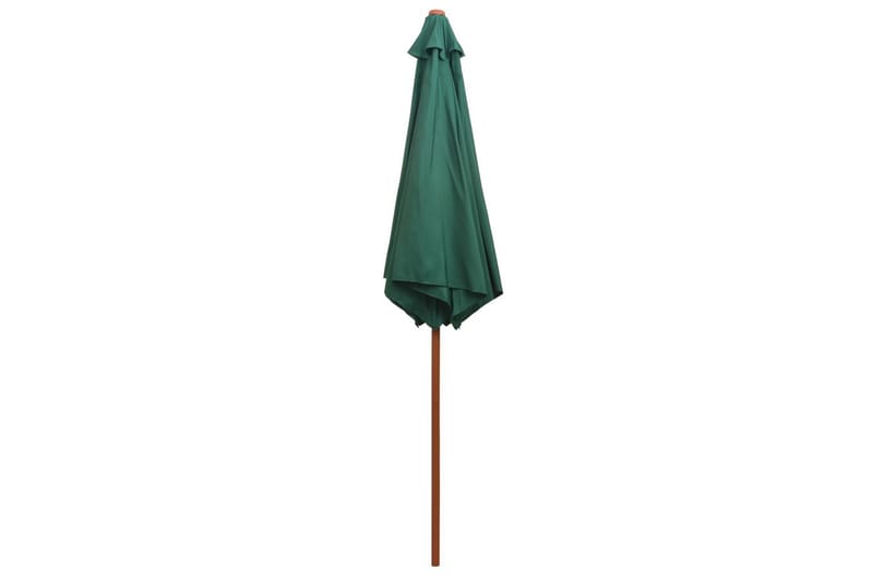 Parasoll 270x270 cm trestang grønn - Grønn - Hagemøbler - Solbeskyttelse - Parasoller