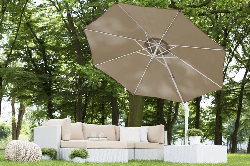 Savona Parasoll 240 cm - Beige - Hagemøbler - Solbeskyttelse - Parasoller