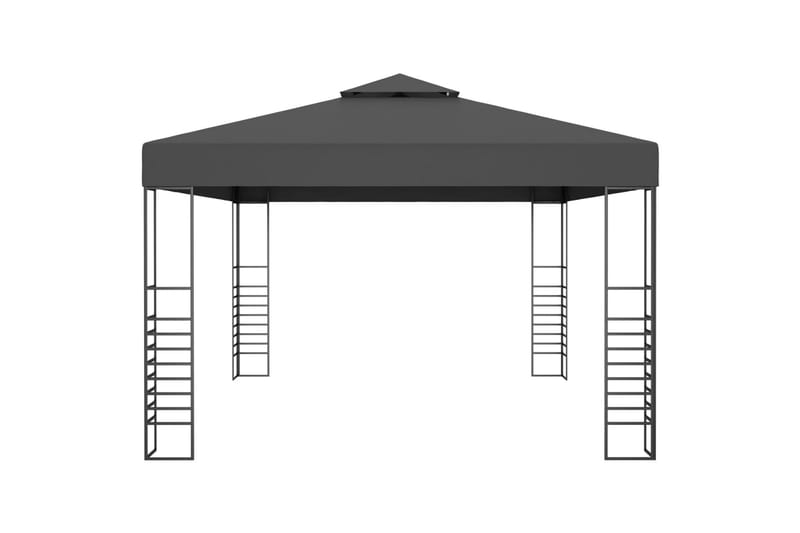 Paviljong 3x4 m antrasitt - Grå - Hagemøbler - Solbeskyttelse - Paviljonger - Komplett paviljong