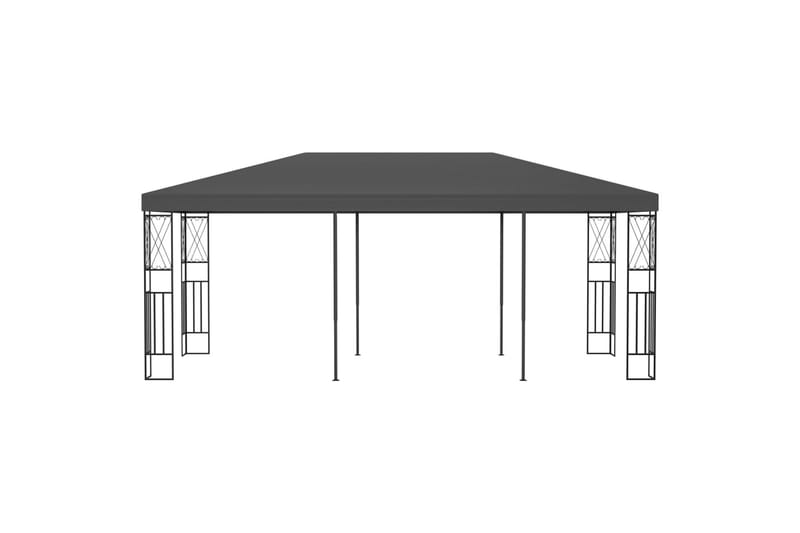 Paviljong 3x6 m antrasitt stoff - Hagemøbler - Solbeskyttelse - Paviljonger - Komplett paviljong