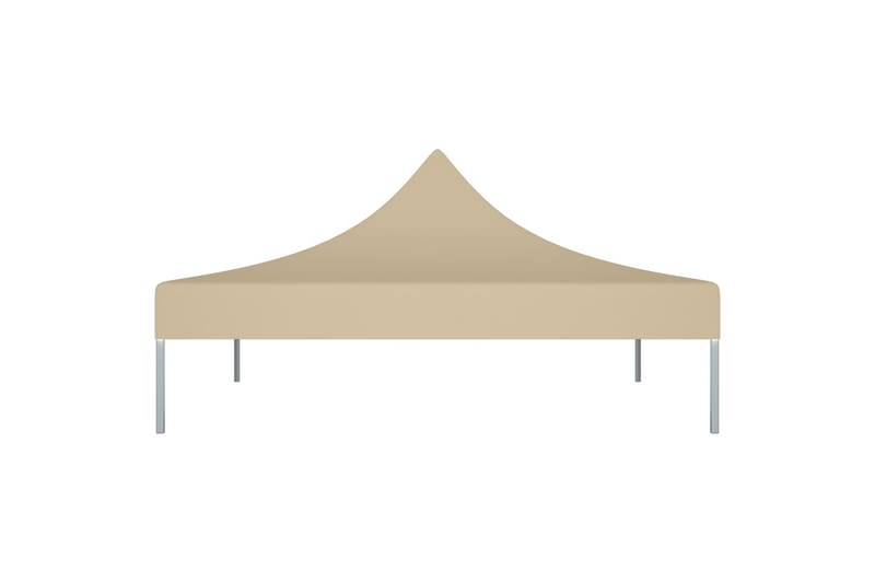 Teltduk for festtelt 2x2 m beige 270 g/m² - Beige - Hagemøbler - Solbeskyttelse - Paviljonger - Paviljongtak