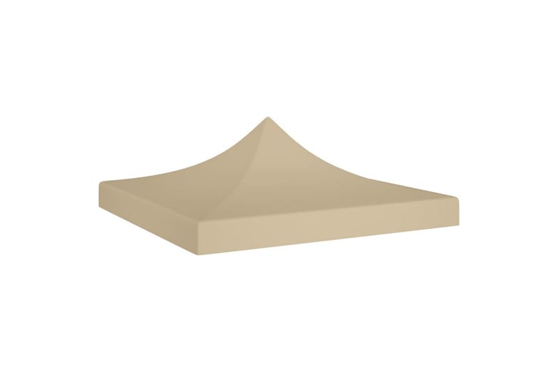 Teltduk for festtelt 2x2 m beige 270 g/m² - Beige - Hagemøbler - Solbeskyttelse - Paviljonger - Paviljongtak