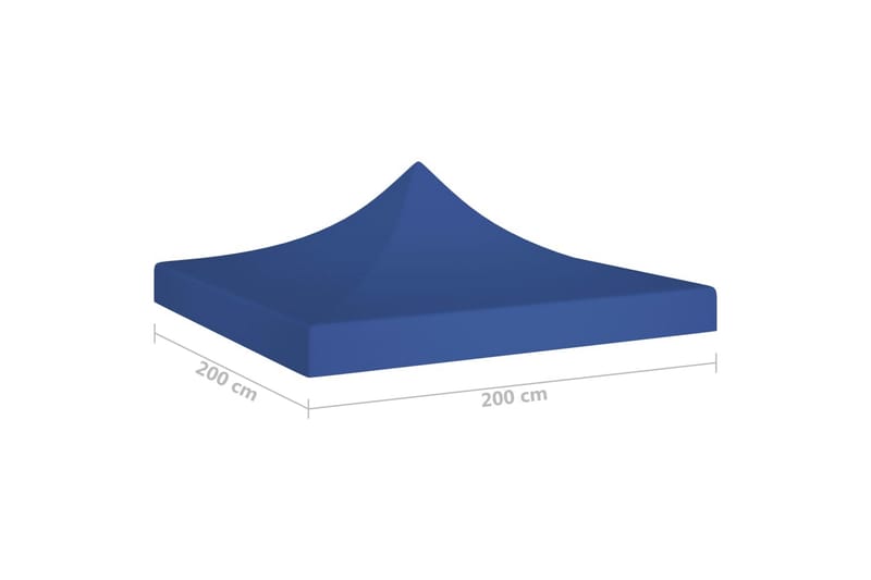 Teltduk for festtelt 2x2 m blå 270 g/m² - Blå - Hagemøbler - Solbeskyttelse - Paviljonger - Paviljongtak