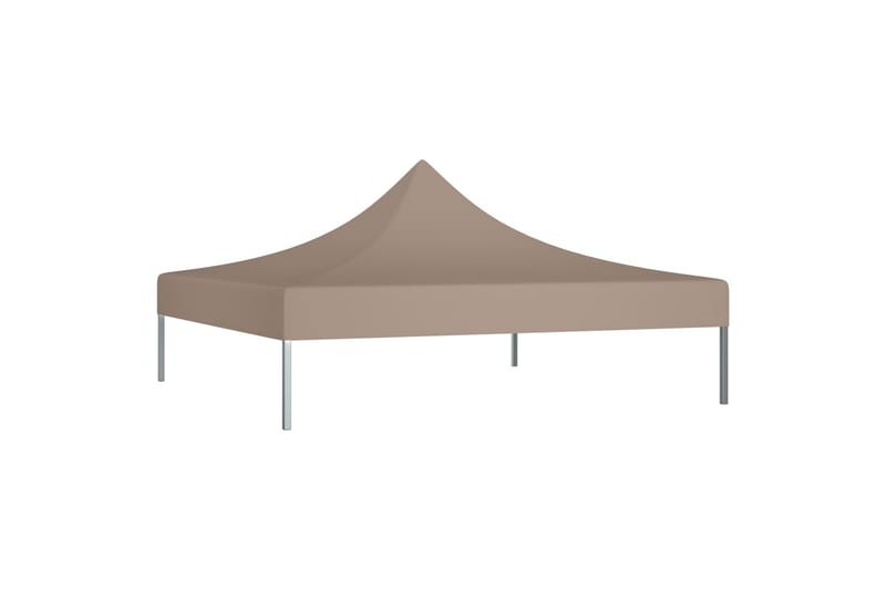 Teltduk for festtelt 2x2 m gråbrun 270 g/m² - Taupe - Hagemøbler - Solbeskyttelse - Paviljonger - Paviljongtak