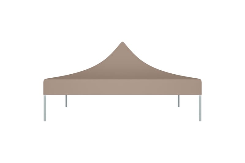 Teltduk for festtelt 2x2 m gråbrun 270 g/m² - Taupe - Hagemøbler - Solbeskyttelse - Paviljonger - Paviljongtak