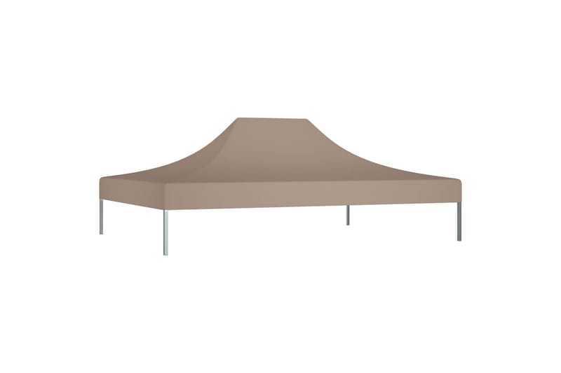 Teltduk for festtelt 4,5x3 m gråbrun 270 g/m² - Taupe - Hagemøbler - Solbeskyttelse - Paviljonger - Paviljongtak