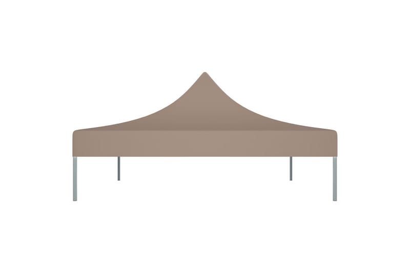 Teltduk for festtelt 4,5x3 m gråbrun 270 g/m² - Taupe - Hagemøbler - Solbeskyttelse - Paviljonger - Paviljongtak