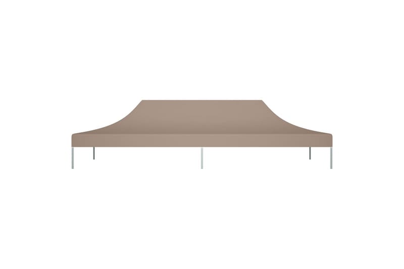 Teltduk for festtelt 6x3 m gråbrun 270 g/m² - Taupe - Hagemøbler - Solbeskyttelse - Paviljonger - Paviljongtak