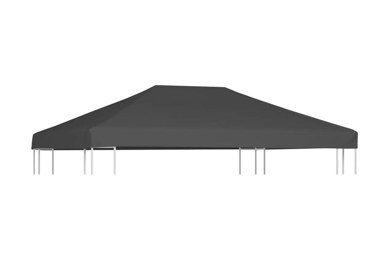 Toppduk til paviljong 310 g/m² 4x3 m grå - Hagemøbler - Solbeskyttelse - Paviljonger - Paviljongtak