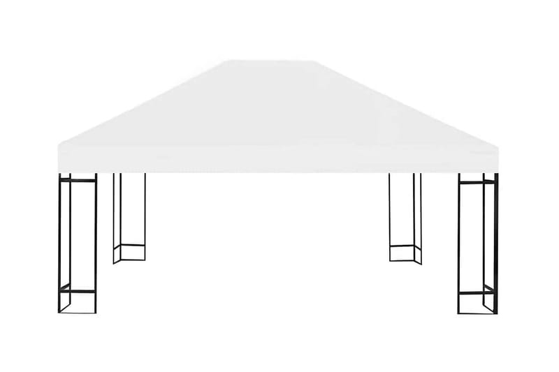 Toppduk til paviljong 310 g/m² 4x3 m kremhvit - Hagemøbler - Solbeskyttelse - Paviljonger - Paviljongtak