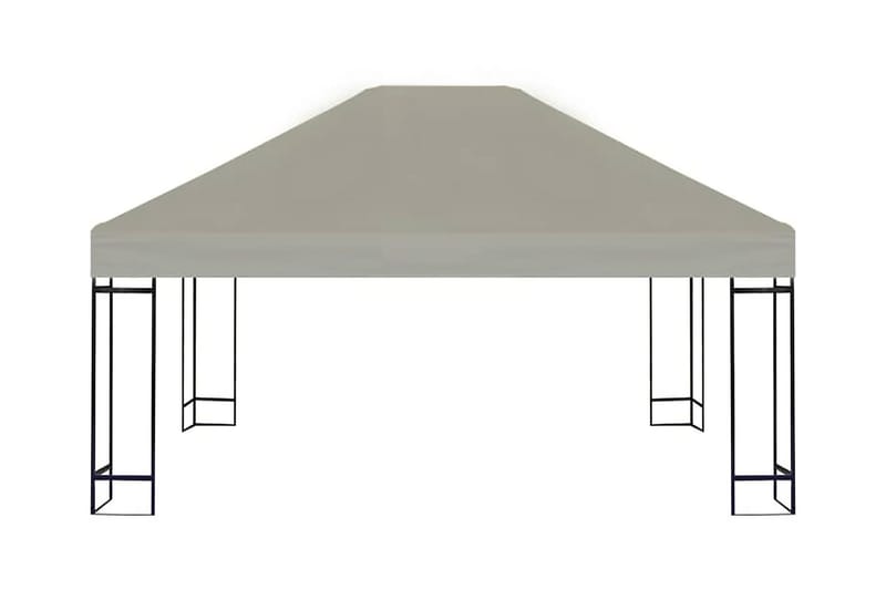 Toppduk til paviljong 310 g/m² 4x3 m beige - Hagemøbler - Solbeskyttelse - Paviljonger - Paviljongtak