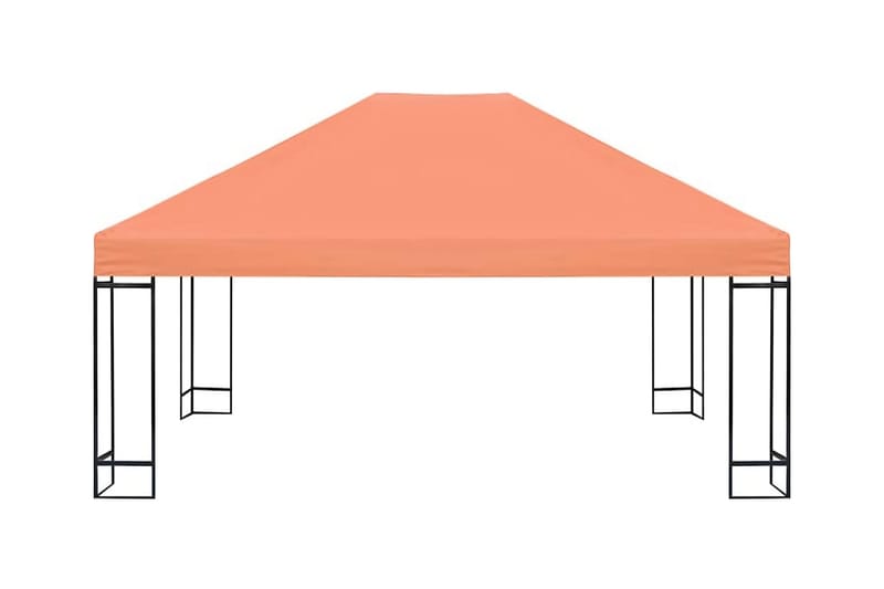 Toppduk til paviljong 310 g/m² 4x3 m oransje - Hagemøbler - Solbeskyttelse - Paviljonger - Paviljongtak