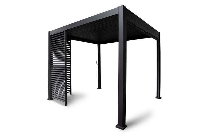 Paviljong Vegg Mirador 93x235 cm Mørkegrå aluminium - Hagemøbler - Solbeskyttelse - Paviljonger - Paviljongvegger