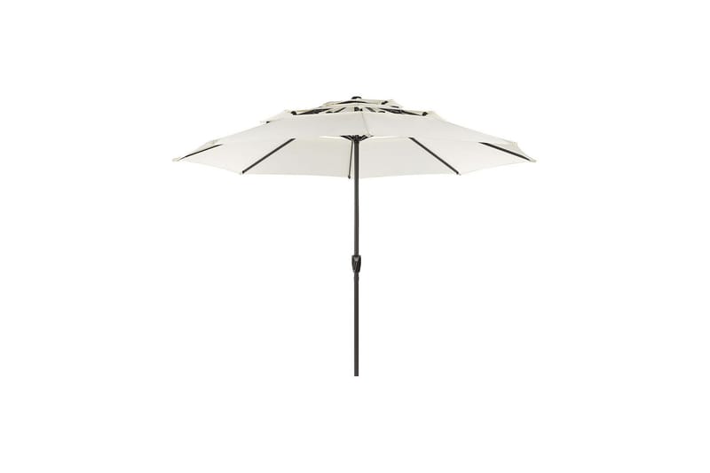 Roblin Parasol 285x285 cm - Beige/Sort - Hagemøbler - Solbeskyttelse - Parasoller