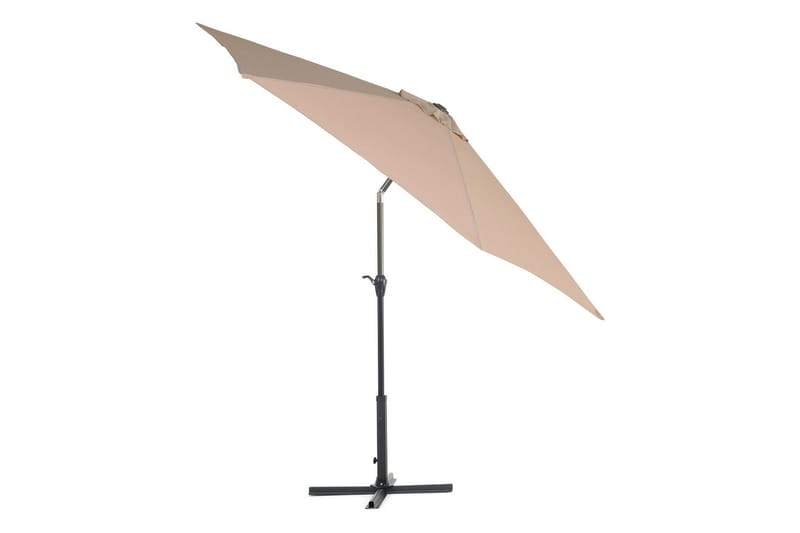 Sanarica Parasol 270x270 cm Rund - Beige/Grå - Hagemøbler - Solbeskyttelse - Parasoller