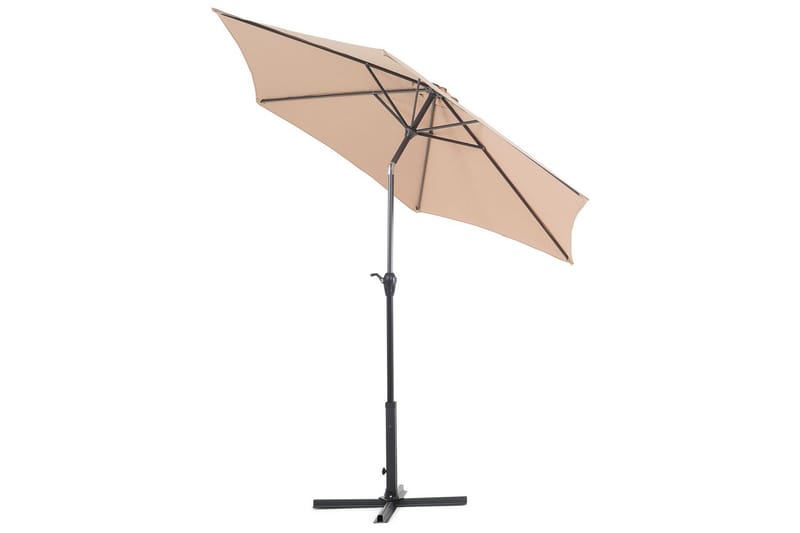 Sanarica Parasol 270x270 cm Rund - Beige/Grå - Hagemøbler - Solbeskyttelse - Parasoller