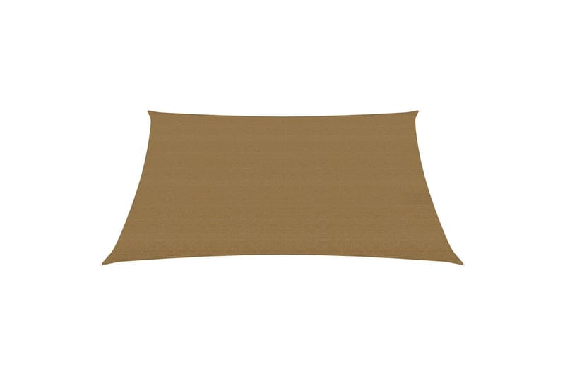 Solseil 160 g/m² gråbrun 2x3,5 m HDPE - Taupe - Hagemøbler - Solbeskyttelse - Solseil