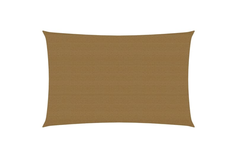 Solseil 160 g/m² gråbrun 2x4 m HDPE - Taupe - Hagemøbler - Solbeskyttelse - Solseil