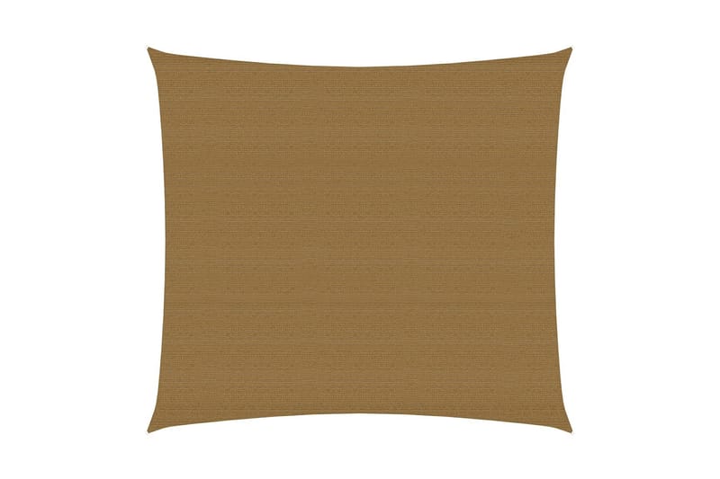 Solseil 160 g/m² gråbrun 3,6x3,6 m HDPE - Taupe - Hagemøbler - Solbeskyttelse - Solseil