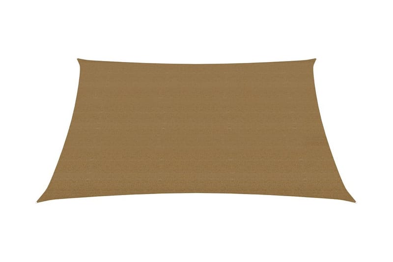 Solseil 160 g/m² gråbrun 3,6x3,6 m HDPE - Taupe - Hagemøbler - Solbeskyttelse - Solseil