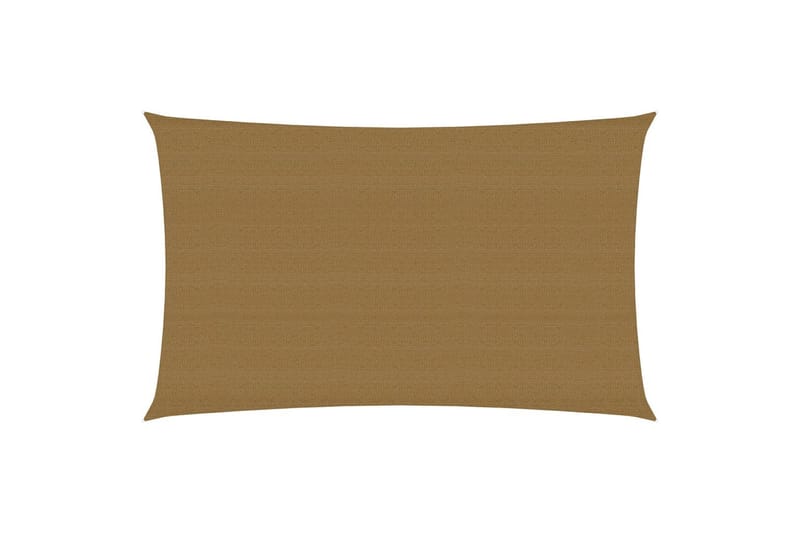 Solseil 160 g/m² gråbrun 5x8 m HDPE - Taupe - Hagemøbler - Solbeskyttelse - Solseil