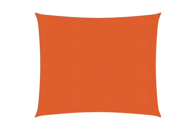 Solseil 160 g/m² oransje 2,5x2,5 m HDPE - Oransj - Hagemøbler - Solbeskyttelse - Solseil