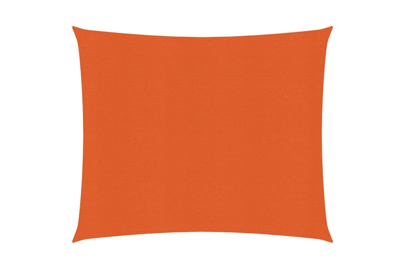 Solseil 160 g/m² oransje 2,5x3 m HDPE - Oransj - Hagemøbler - Solbeskyttelse - Solseil