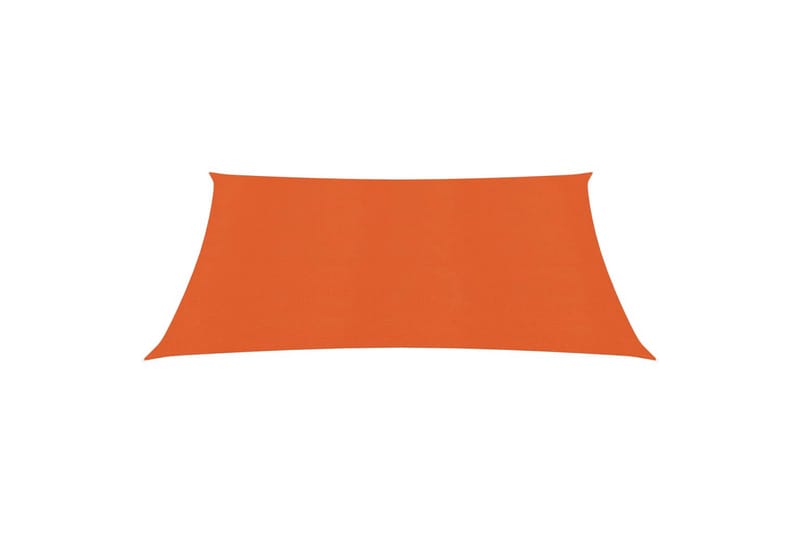 Solseil 160 g/m² oransje 2,5x3 m HDPE - Oransj - Hagemøbler - Solbeskyttelse - Solseil