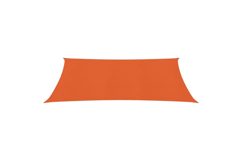 Solseil 160 g/m² oransje 2x3,5 m HDPE - Oransj - Hagemøbler - Solbeskyttelse - Solseil