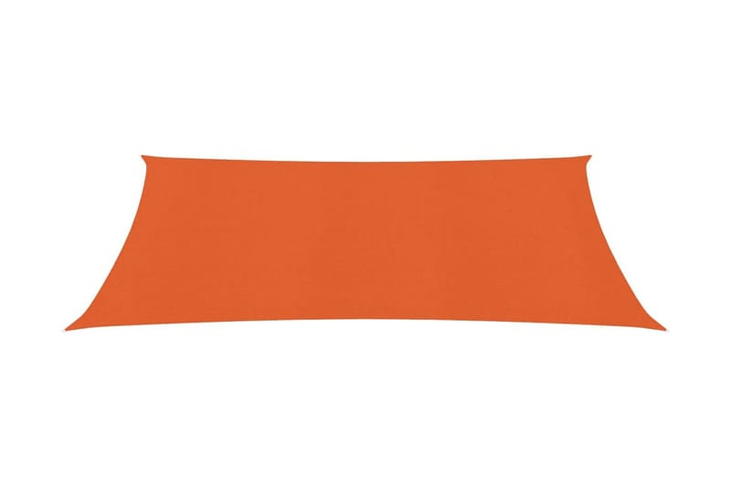 Solseil 160 g/m² oransje 3,5x4,5 m HDPE - Oransj - Hagemøbler - Solbeskyttelse - Solseil