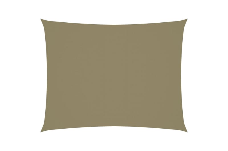 Solseil oxfordstoff rektangulær 2x3,5 m beige - Beige - Hagemøbler - Solbeskyttelse - Solseil