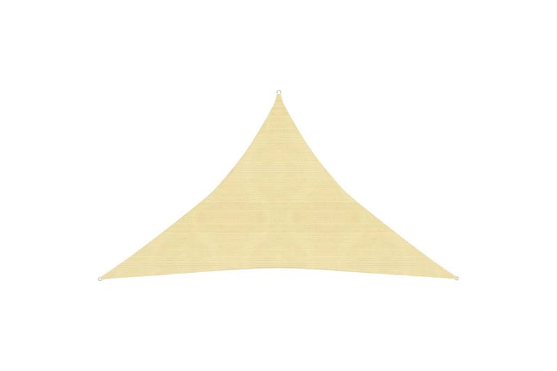 Solseil 160 g/m² beige 3,5x3,5x4,9 m HDPE - Beige - Hagemøbler - Solbeskyttelse - Solseil