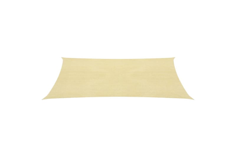 Solseil 160 g/m² beige 3x5 m HDPE - Beige - Hagemøbler - Solbeskyttelse - Solseil