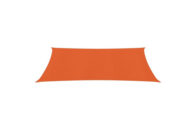 Solseil 160 g/m² oransje 2,5x5 m HDPE - Oransj - Hagemøbler - Solbeskyttelse - Solseil