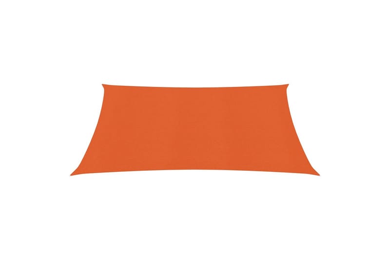 Solseil 160 g/m² oransje 3,6x3,6 m HDPE - Oransj - Hagemøbler - Solbeskyttelse - Solseil