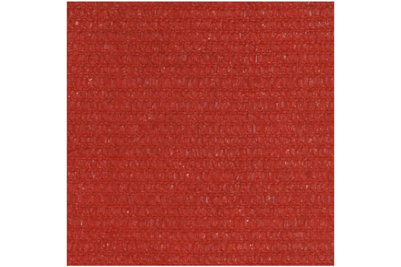 Solseil 160 g/m² rød 2x4,5 m HDPE - Rød - Solseil