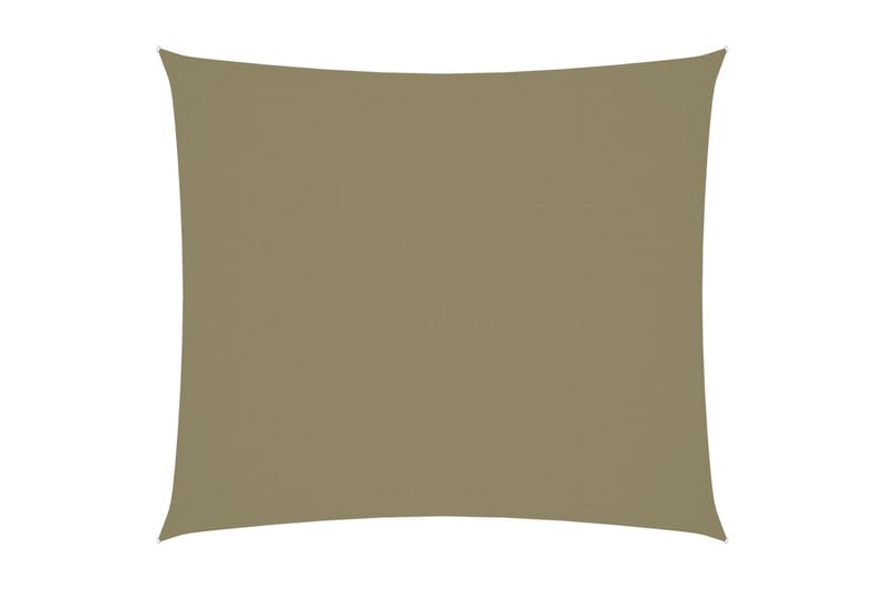 Solseil oxfordstoff rektangulær 2,5x3 m beige - Beige - Hagemøbler - Solbeskyttelse - Solseil